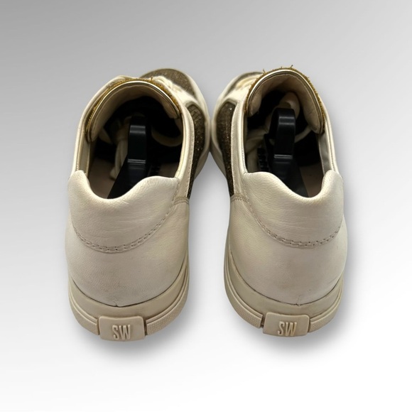 Stuart Weitzman Womens white Lace Up Low Top Athletic Sneaker Shoes Size 6. - Picture 4 of 10